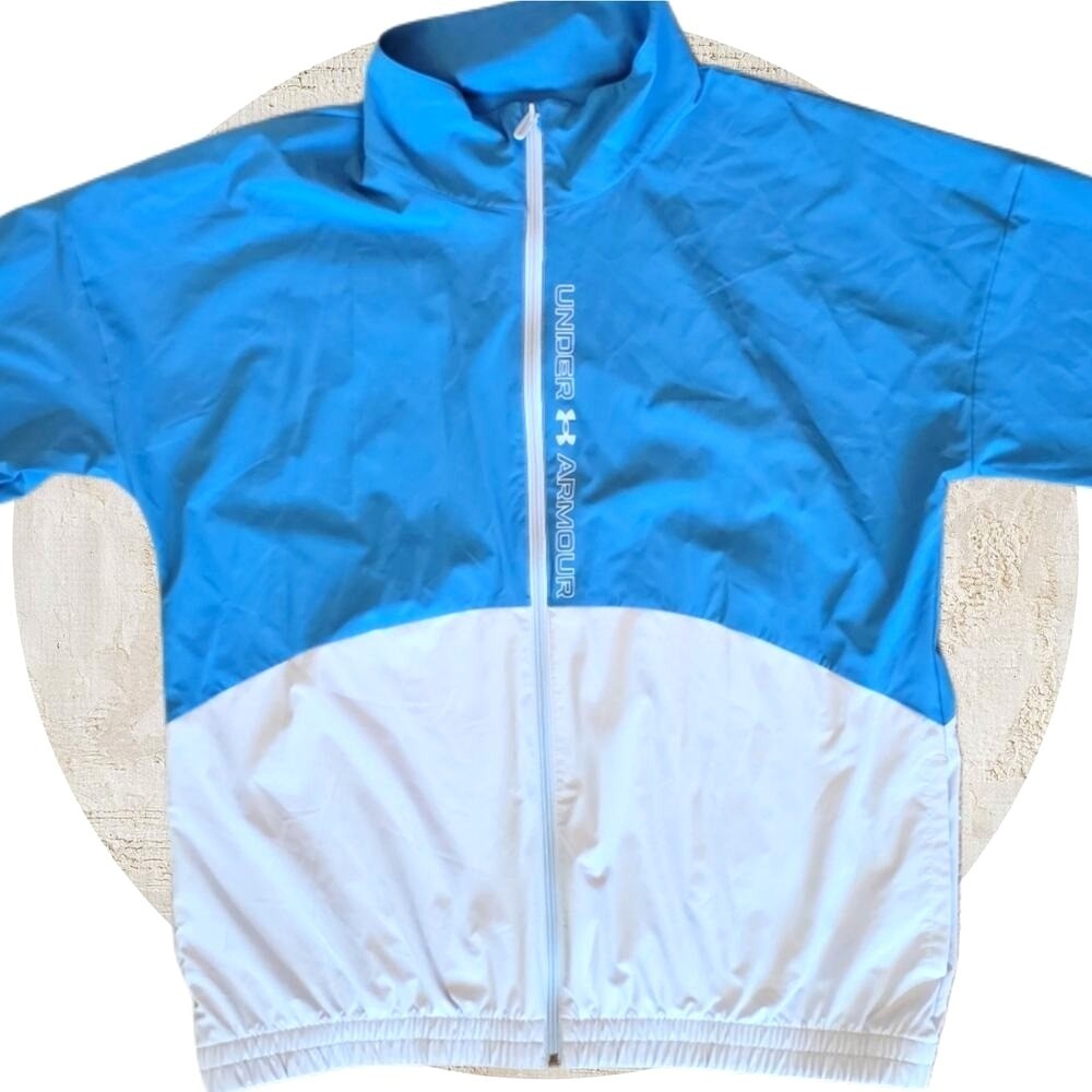 Under Armour UA Storm Woven Full-Zip Jacket Blue/White Women's Size L